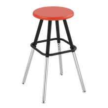 Load image into Gallery viewer, Four-leg classroom stools with customizable finishes and seat options