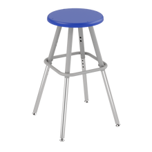 Load image into Gallery viewer, Four-leg classroom stools with customizable finishes and seat options