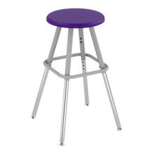 Load image into Gallery viewer, Four-leg classroom stools with customizable finishes and seat options