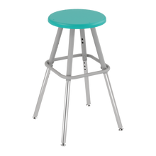 Load image into Gallery viewer, Four-leg classroom stools with customizable finishes and seat options