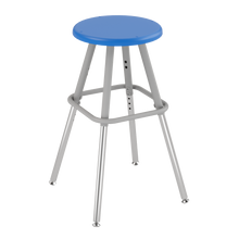 Load image into Gallery viewer, Four-leg classroom stools with customizable finishes and seat options