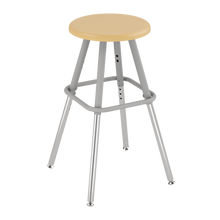 Load image into Gallery viewer, Four-leg classroom stools with customizable finishes and seat options