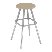 Load image into Gallery viewer, Four-leg classroom stools with customizable finishes and seat options