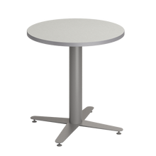 Load image into Gallery viewer, Round café tabletop with laminate top and café-height base options