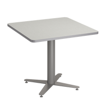 Load image into Gallery viewer, Square café tabletop with laminate top and café-height base options