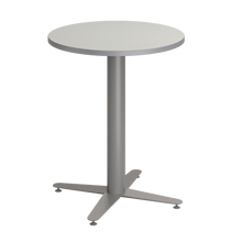 Load image into Gallery viewer, Round café tabletop with laminate top and café-height base options