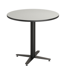 Load image into Gallery viewer, Round café tabletop with laminate top and café-height base options