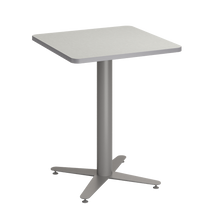 Load image into Gallery viewer, Square café tabletop with laminate top and café-height base options