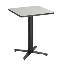 Load image into Gallery viewer, Square café tabletop with laminate top and café-height base options