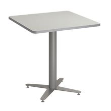 Load image into Gallery viewer, Square café tabletop with laminate top and café-height base options