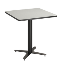 Load image into Gallery viewer, Square café tabletop with laminate top and café-height base options