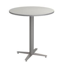 Load image into Gallery viewer, Round café tabletop with laminate top and café-height base options