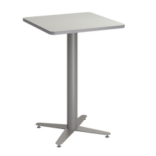 Load image into Gallery viewer, Square café tabletop with laminate top and café-height base options