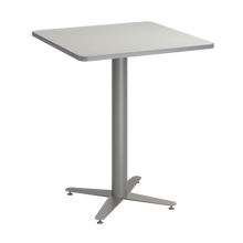 Load image into Gallery viewer, Square café tabletop with laminate top and café-height base options