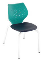 Load image into Gallery viewer, NXT MOV four-leg chair with flexible two-part shell for active seating
