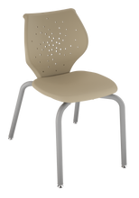 Load image into Gallery viewer, NXT MOV four-leg chair with flexible two-part shell for active seating