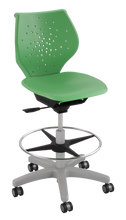 Load image into Gallery viewer, NXT MOV classroom swivel stool with moving seat, 360-degree swivel, and adjustable height