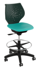 Load image into Gallery viewer, NXT MOV classroom swivel stool with moving seat, 360-degree swivel, and adjustable height