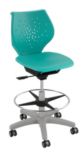 Load image into Gallery viewer, NXT MOV classroom swivel stool with moving seat, 360-degree swivel, and adjustable height