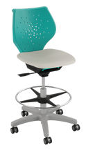 Load image into Gallery viewer, NXT MOV classroom swivel stool with moving seat, 360-degree swivel, and adjustable height