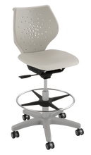 Load image into Gallery viewer, NXT MOV classroom swivel stool with moving seat, 360-degree swivel, and adjustable height