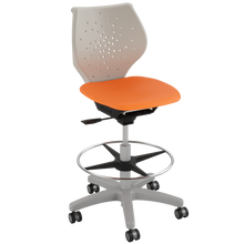 Load image into Gallery viewer, NXT MOV classroom swivel stool with moving seat, 360-degree swivel, and adjustable height