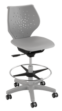 Load image into Gallery viewer, NXT MOV classroom swivel stool with moving seat, 360-degree swivel, and adjustable height