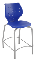 Load image into Gallery viewer, NXT MOV four-leg stool featuring a flexible two-part shell for active seating
