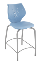 Load image into Gallery viewer, NXT MOV four-leg stool featuring a flexible two-part shell for active seating