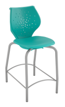 Load image into Gallery viewer, NXT MOV four-leg stool featuring a flexible two-part shell for active seating
