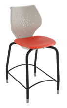 Load image into Gallery viewer, NXT MOV four-leg stool featuring a flexible two-part shell for active seating