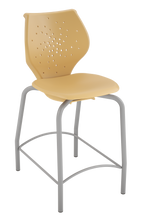 Load image into Gallery viewer, NXT MOV four-leg stool featuring a flexible two-part shell for active seating