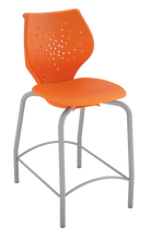 Load image into Gallery viewer, NXT MOV four-leg stool featuring a flexible two-part shell for active seating