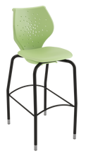 Load image into Gallery viewer, NXT MOV four-leg stool featuring a flexible two-part shell for active seating