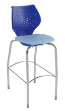 Load image into Gallery viewer, NXT MOV four-leg stool featuring a flexible two-part shell for active seating