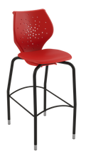Load image into Gallery viewer, NXT MOV four-leg stool featuring a flexible two-part shell for active seating