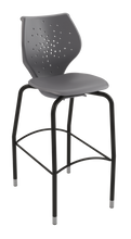 Load image into Gallery viewer, NXT MOV four-leg stool featuring a flexible two-part shell for active seating