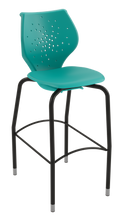 Load image into Gallery viewer, NXT MOV four-leg stool featuring a flexible two-part shell for active seating