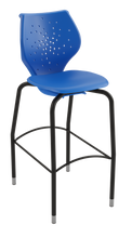 Load image into Gallery viewer, NXT MOV four-leg stool featuring a flexible two-part shell for active seating