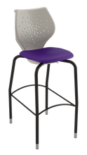 Load image into Gallery viewer, NXT MOV four-leg stool featuring a flexible two-part shell for active seating