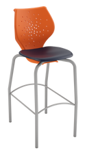 Load image into Gallery viewer, NXT MOV four-leg stool featuring a flexible two-part shell for active seating
