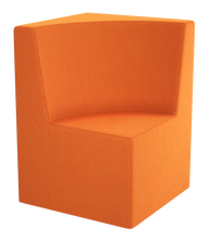 Load image into Gallery viewer, Curved corner modular soft seating chair with wraparound backrest