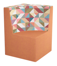 Load image into Gallery viewer, Curved corner modular soft seating chair with wraparound backrest