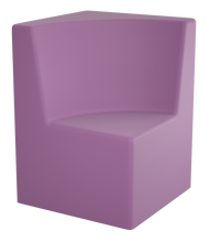 Load image into Gallery viewer, Curved corner modular soft seating chair with wraparound backrest