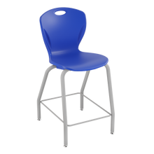 Load image into Gallery viewer, Discover four-leg stool with a flexible seat and sturdy frame for classrooms, cafeterias, and collaborative spaces.