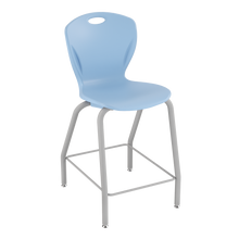 Load image into Gallery viewer, Discover four-leg stool with a flexible seat and sturdy frame for classrooms, cafeterias, and collaborative spaces.