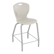 Load image into Gallery viewer, Discover four-leg stool with a flexible seat and sturdy frame for classrooms, cafeterias, and collaborative spaces.