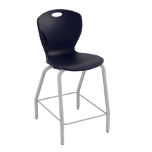 Load image into Gallery viewer, Discover four-leg stool with a flexible seat and sturdy frame for classrooms, cafeterias, and collaborative spaces.