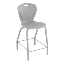 Load image into Gallery viewer, Discover four-leg stool with a flexible seat and sturdy frame for classrooms, cafeterias, and collaborative spaces.