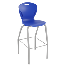 Load image into Gallery viewer, Discover four-leg stool with a flexible seat and sturdy frame for classrooms, cafeterias, and collaborative spaces.